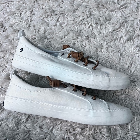 White Sperry Top Sider Boat Shoes - Picture 6 of 9